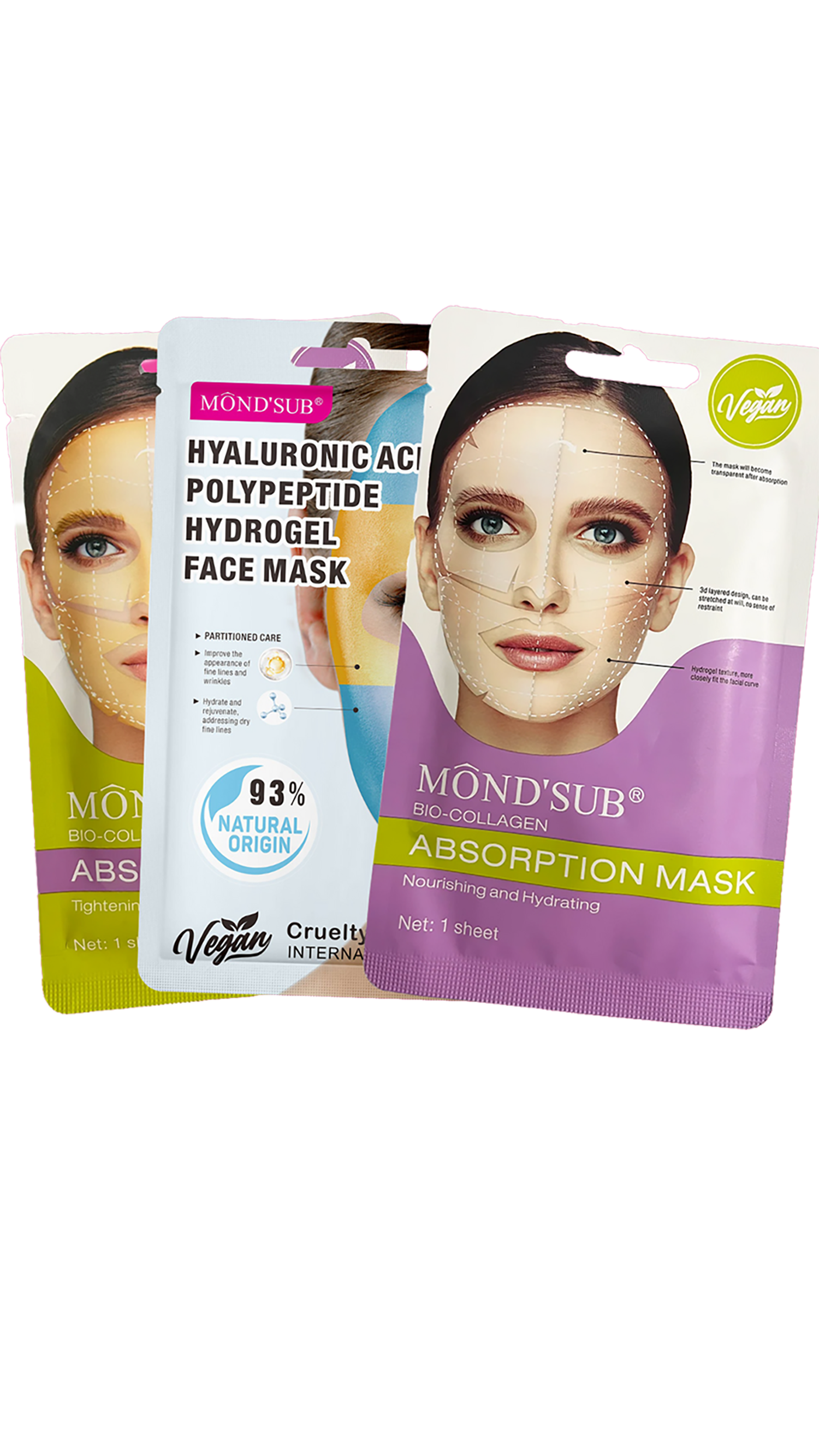 🌟 Pack 3 Masques – Hydra, Fermeté & Collagène
