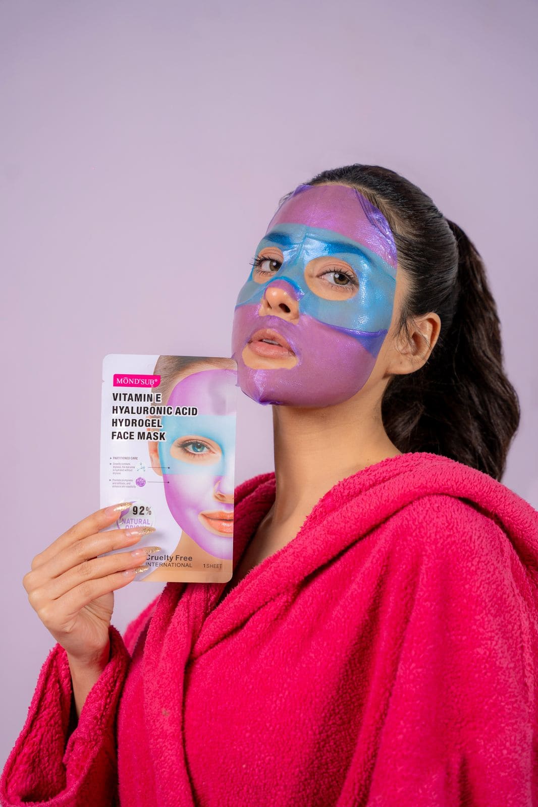 ✨ Masque Visage – Vitamine E & Acide Hyaluronique (Hydrogel)